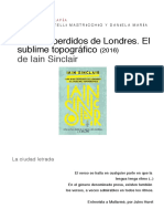 Articulo - Los Ríos Perdidos de Londres y El Sublime Topográfico Iain Sinclair