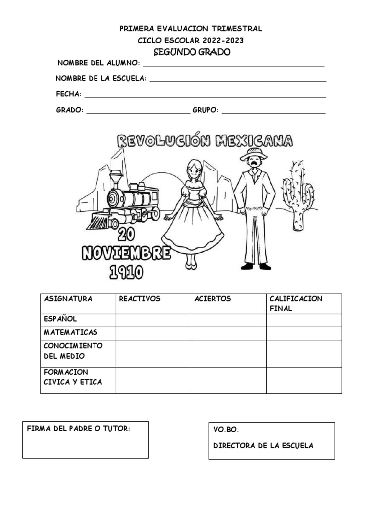 Examen de Segundo Grado | PDF | Estudios de idiomas extranjeros ...