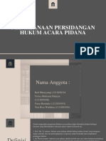 Pelaksanaan Persidangan Hukum Acara Pidana