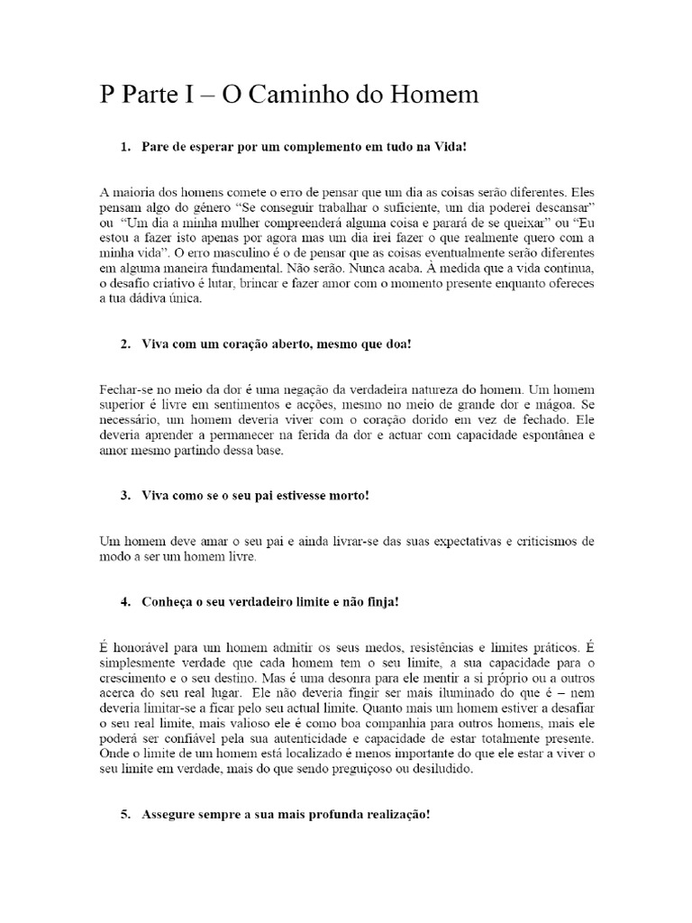 (PDF) O Caminho Do Homem Superior - David Deida (Tradução Completa ...