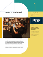 What Is Statistics?: Goals Learning Objectives