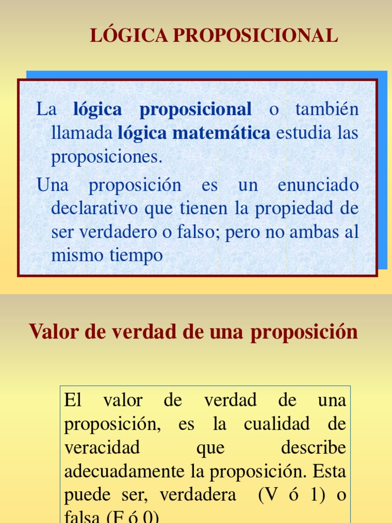 Tablas de Verdad PDF