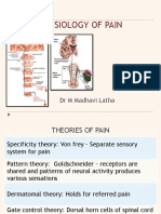 Physiology of Pain: DR M Madhavi Latha