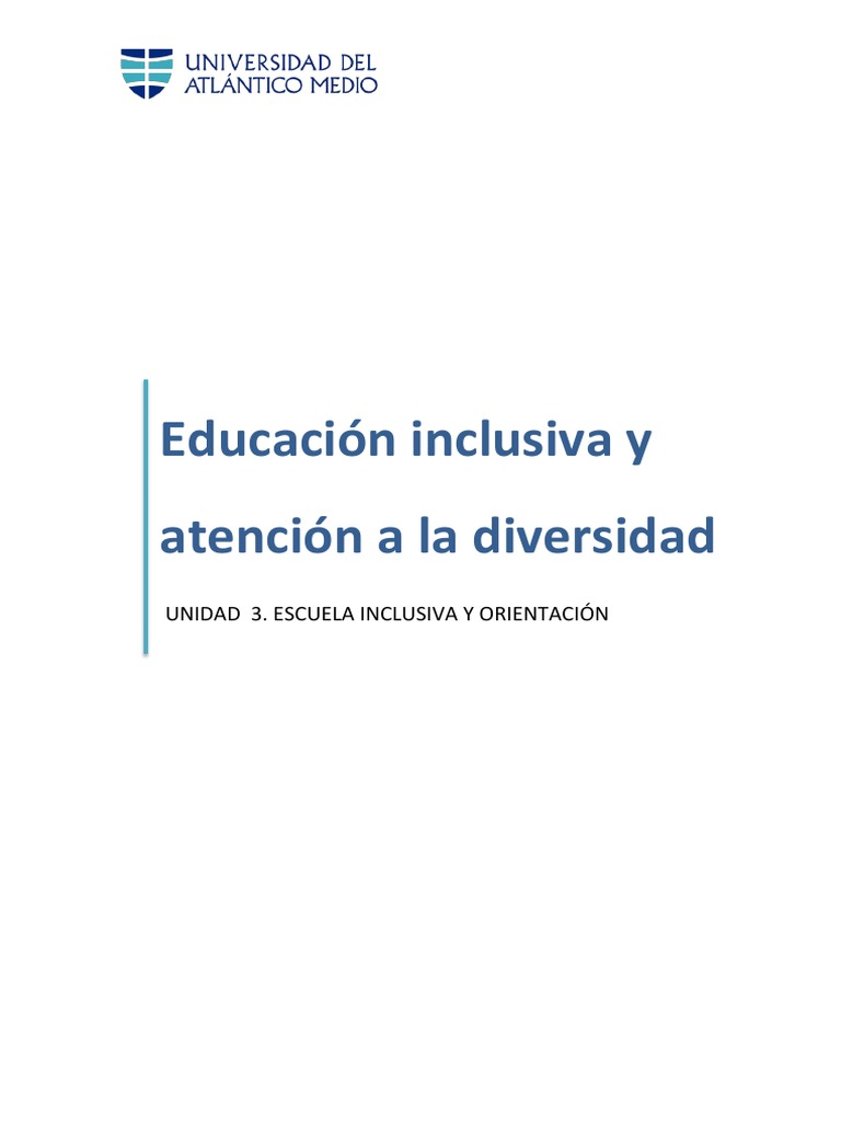 Educación Inclusiva y Diversidad Escolar | PDF | Aprendizaje | Evaluación