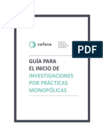 Guía para El Inicio De: Investigaciones Por Prácticas Monopólicas