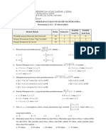 Latihan Persiapan Ujian Sumatif Matematika Pertemuan 2 (13 - 17 Maret 2023)