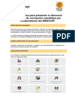 Guía Práctica para Presentar Tu Denuncia Por Actos de Corrupción Cometidos Por Colaboradores Del INDECOPI