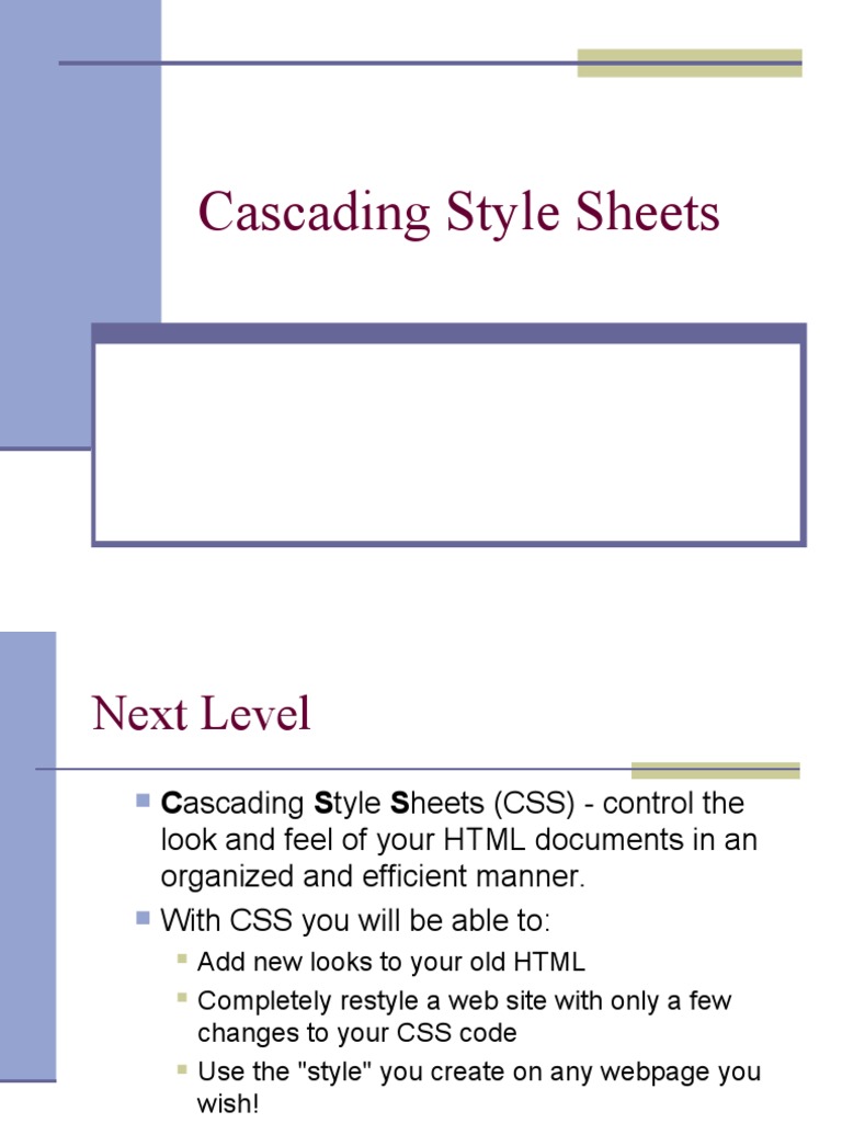 Css 1 | PDF | Html Element | Html