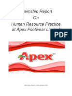 Internship Report on HR Practices at Apex Footwear