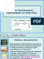 Bases T Écnicas para La Suplementación Con Ácido Fólico