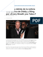 Qué Hay Detrás de La Noticia Viral Acerca de Diddy y Sting Por Every Breath You Take