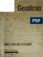 CASAMIQUELA, Rodolfo. 1968. Geonimia. Obra Mapa de La Pampa