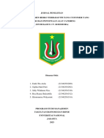 Jurnal Penelitian Analisis Manajemen Risiko Terhadap Piutang Customer Yang Melakukan Penyewaan Alat Catering (Studi Kasus: Cv. Roesmora)