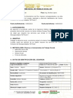 Informe Ingreso de TS Andrea Soraya Paucar Lozada