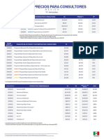 Lista de Precios para Consultores: México