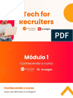 Tech Recruiter curso introdução 99Hunters Le Wagon