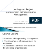 Introduction To Engineering Management New