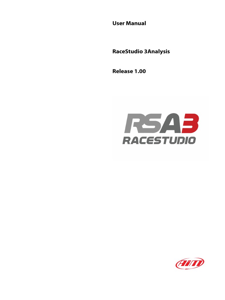 RaceStudio 3 Analysis User Manual | PDF | Login | User (Computing)