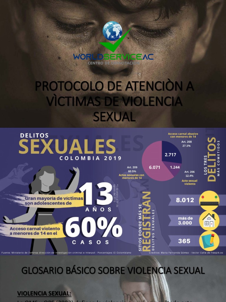 PROTOCOLO DE ATENCIÒN A VÌCTIMAS DE VIOLENCIA SEXUAL | PDF | Violación ...