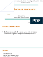 Gerenciamento de processos em SO