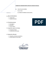 Balotario para El Examen de Subsanación Del Area de Ciencias Sociales