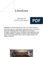 Liberalizam: Radila: Munira Alić Profesorica: Jasmina Muminović
