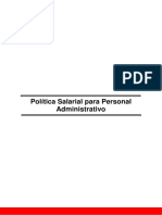 Política Salarial para Personal Administrativo