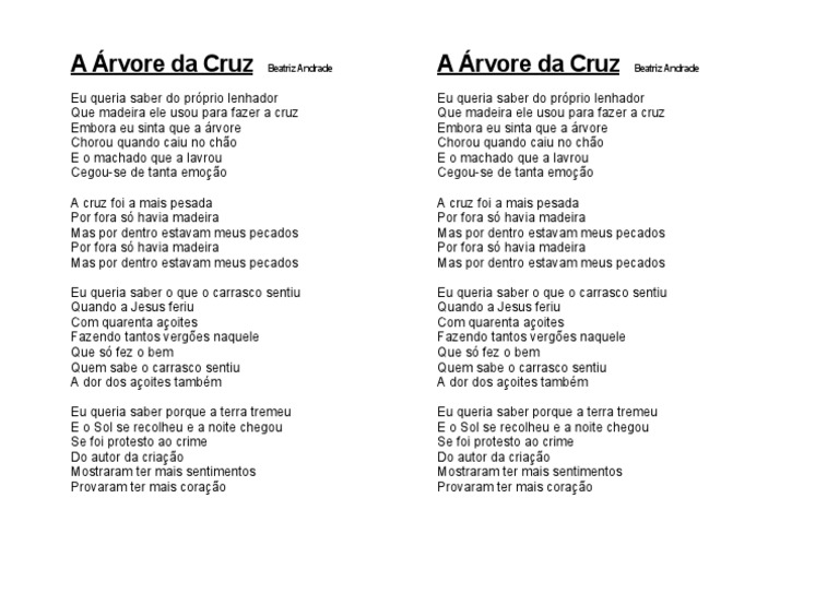 A Árvore Da Cruz Beatriz Andrad1 | PDF