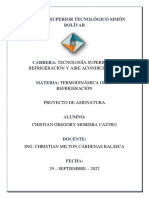 Proyecto de Asignatura Termodinámica - Christian Moreira Castro