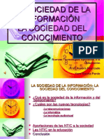 La Sociedad de La Información La Sociedad Del Conocimiento