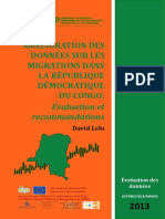 Amélioration Des Données Sur Les Migrations Dans La République Démocratique Du Congo