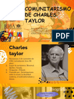 El Comunitarismo de Charles Taylor