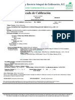 Calibración de presión para bomba de prueba hidráulica