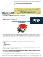 Orientações para Trabalhos Escolares e Acadêmicos - Secretaria Municipal de Cultura - Prefeitura Da Cidade de São Paulo