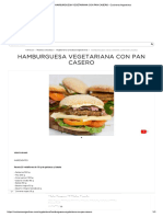 HAMBURGUESA VEGETARIANA CON PAN CASERO - Cocineros Argentinos