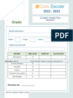 Ciclo: Escolar