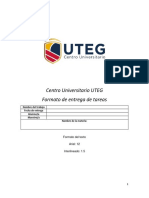 Formato entrega tareas UTEG