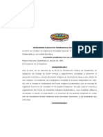 5.acuerdo Gubernativo #435, Creación Del Fondo de Desarrollo Indígena Guatemalteco (FODIGUA) y Su Unidad Ejecutora, 1994