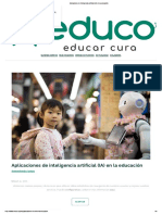 Aplicaciones de Inteligencia Artificial (IA) en La Educación