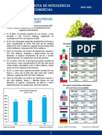 Nota de Inteligencia Comercial: Uva: Perú Alcanza El Liderazgo en El Mercado Mundial Desde El 2019