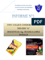 Univ. Colque Condori Grover IND-2202 "A" Docente:Dr. Ing. Huanca Lopez Ronald