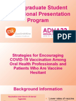 Encouraging COVID Vaccination Among Oral Health Professionals