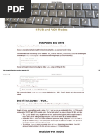 Grub and Vga Modes