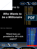APA Who Wants To Be Millionaire