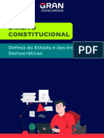 Direito Constitucional: Defesa Do Estado e Das Instituições Democráticas