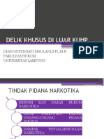 Delik Khusus Di Luar Kuhp: Diah Gustiniati Maulani, S.H.,M.H. Fakultas Hukum Universitas Lampung