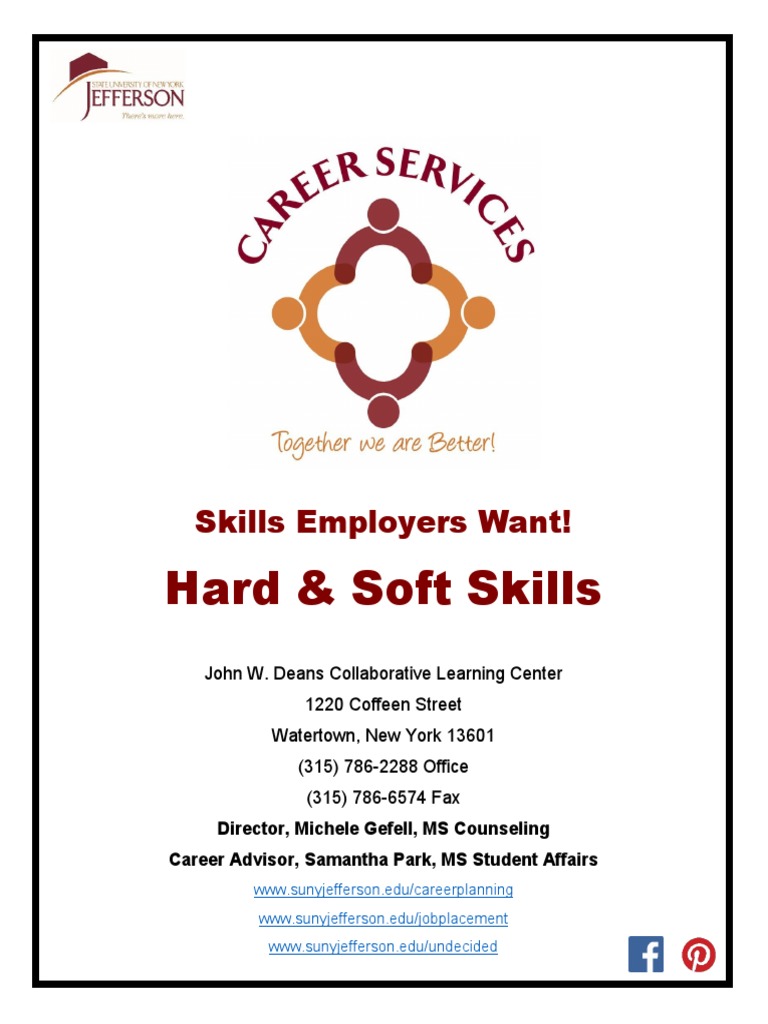 Hard and Soft Skills Booklet | PDF | Information | Critical Thinking