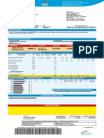 Conta de energia elétrica residencial com consumo de 311 kWh