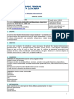 Departamento de Economia e Relações Internacionais: Plano de Ensino 1. Identificação