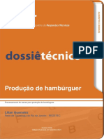 Produção de hambúrguer: matérias-primas, processamento e formulações